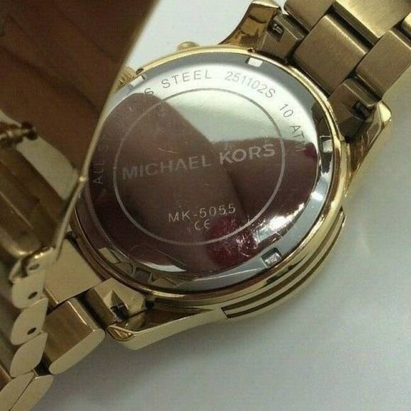 Michael Kors Midsized Chronograph Gold Tone Watch - Picture 7 of 8